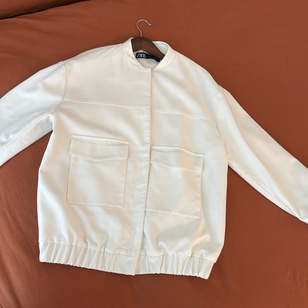 Cream jacket from Zara in size S